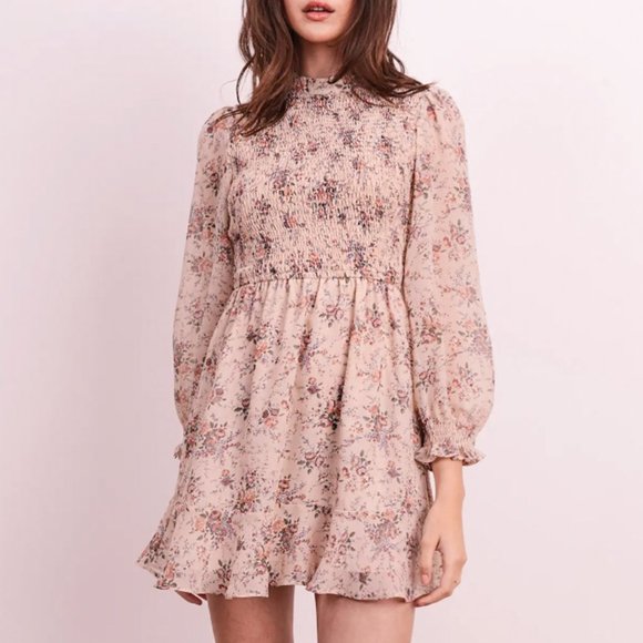 🦋LAST 1🦋 NWT Storia Smocked Floral Mini Dress - Picture 5 of 5